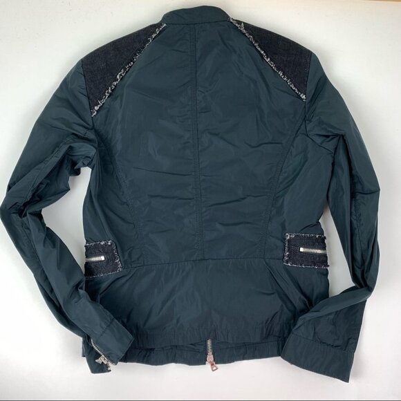 Marc Aurel Water Resistant Navy Blue Zippered Jacket size 36 - Picture 9 of 10